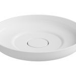 ROUND ABOVE COUNTER BASIN FLUME MATTE WHITE TOPPFLU400WM0 ADP