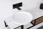 ROUND ABOVE COUNTER BASIN FLUME MATTE WHITE TOPPFLU400WM0 ADP