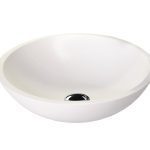 ROUND ABOVE COUNTER BASIN KARMA GLOSS/MATTE WHITE TOPTKAR412 ADP