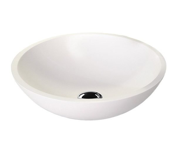 ROUND ABOVE COUNTER BASIN KARMA GLOSS/MATTE WHITE TOPTKAR412 ADP