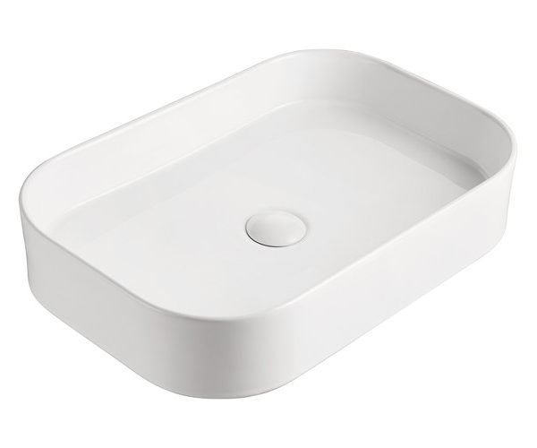 RECTANGULAR ABOVE COUNTER BASIN MAX GLOSS WHITE TOPCMAX5537GW ADP