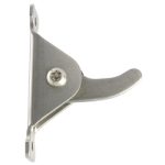 COLLAPSIBLE CLOTHES HOOK - VISIBLE FIX SATIN STAINLESS STEEL METLAM ML2117