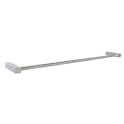 PATERSON SERIES 620MM SINGLE TOWEL BAR - SQUARE MOUNTING POLISHED STAINLESS STEEL METLAM ML6056PSS