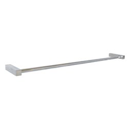 PATERSON SERIES 620MM SINGLE TOWEL BAR - SQUARE MOUNTING POLISHED STAINLESS STEEL METLAM ML6056PSS