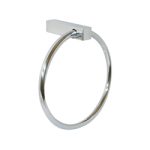 PATERSON SERIES TOWEL RING - SQUARE MOUNTING POLISHED STAINLESS STEEL METLAM ML6090PSS