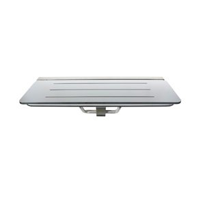 ACCESSIBLE FOLDING SHOWER SEAT - 960MML * 400MMW - COMPACT LAMINATE SATIN STAINLESS STEEL METLAM ML994_CL