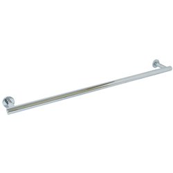 LACHLAN SERIES SINGLE TOWEL BAR - ROUND MOUNTING BRIGHT CHROME PLATE METLAM ML6204