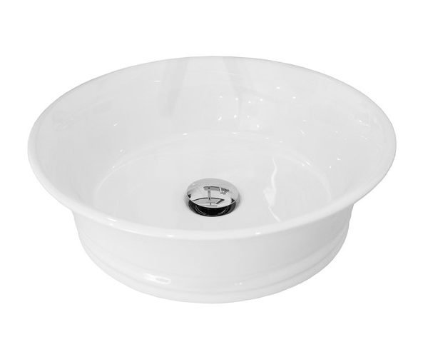 ROUND ABOVE COUNTER BASIN NEPTUNE GLOSS WHITE TOPCNEPWH ADP