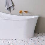 FREE STANDING BATHTUB PLACIDO 1600 PLACBATH1590G GLOSS WHITE ADP