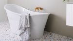 FREE STANDING BATHTUB PLACIDO 1600 PLACBATH1590G GLOSS WHITE ADP