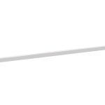 SINGLE TOWEL RAIL 600MM MANHATTAN CHROME & GLOSS WHITE JACCNYMANST6WH ADP