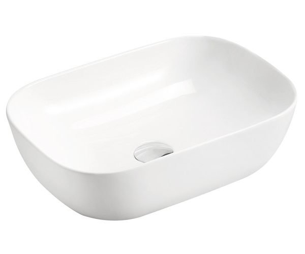 RECTANGULAR ABOVE COUNTER BASIN STADIUM GLOSS WHITE TOPCSTA4632GW ADP