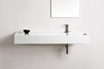 RECTANGULAR WALL HUNG BASIN TEOREMA 1200 GLOSS WHITE TOPCTEO120GW ADP