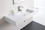 RECTANGULAR WALL HUNG BASIN TEOREMA 1200 GLOSS WHITE TOPCTEO120GW ADP