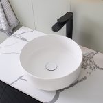 ROUND ABOVE COUNTER BASIN MARGOT GLOSS/MATTE WHITE TOPCMAR360 ADP