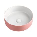 ROUND ABOVE COUNTER BASIN MARGOT MATTE PINK/WHITE TOPCMAR360PW ADP