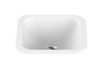 SQUARE INSET BASIN HONOUR GLOSS/MATTE WHITE TOPTHON3737 ADP
