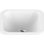 SQUARE INSET BASIN HONOUR GLOSS/MATTE WHITE TOPTHON3737 ADP