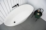 FREE STANDING BATHTUB TRANQUIL PLUS 1700 TRANPBATH1700 GLOSS/MATTE WHITE ADP