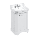 ABEY 13122 EDWARDIAN 56CM BASIN & CABINET BURLINGTON WHITE