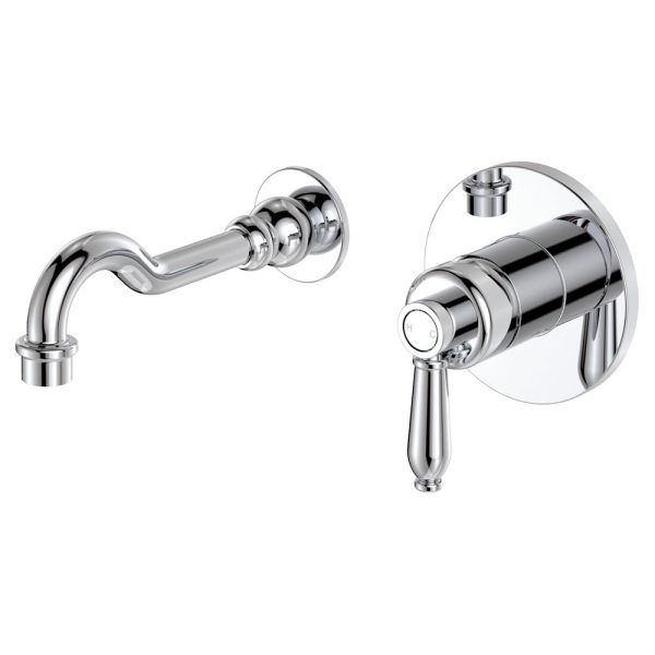 FIENZA 202106CC ELEANOR WALL BASIN/BATH MIXER SET CHROME