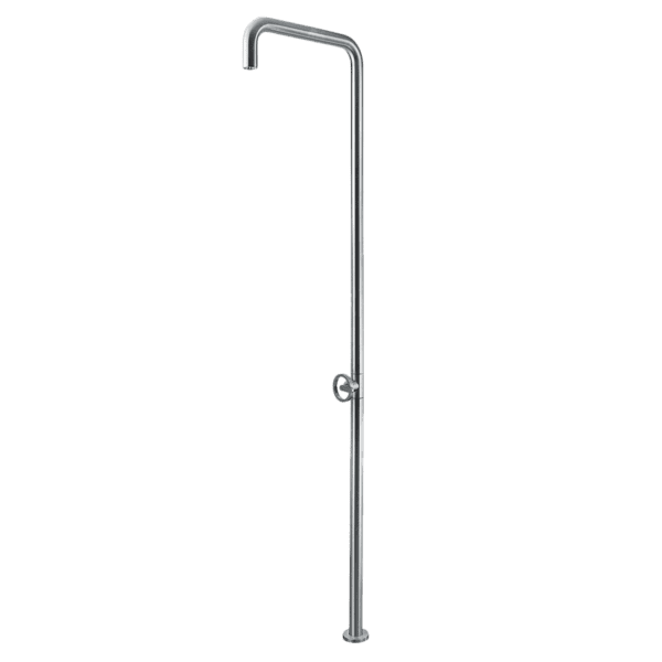 ABEY 800323 RESORT OUTDOOR SHOWER 316 STAINLESS STEEL ARMANDO VICARIO CHROME / BLACK