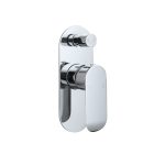 BADUNDKUCHE BKM710 OVAL CURVE DIVERTER SHOWER MIXER CHROME AND COLOURED