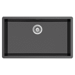 ABEY CN100XL CARBON FIBRE SINGLE BOWL SINK SCHOCK BLACK