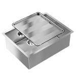 ABEY CR540 PIAZZA 540 SINGLE SQUARE BOWL STAINLESS STEEL SINK CHROME