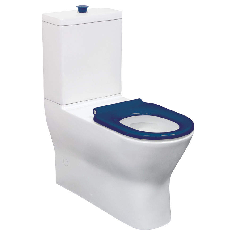 FIENZA K013 DELTA CARE BACK TO WALL TOILET SUITE WITH BLUE SEAT