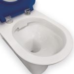 FIENZA K013 DELTA CARE BACK TO WALL TOILET SUITE WITH BLUE SEAT