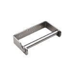 SINGLE TOILET ROLL HOLDER SATIN STAINLESS STEEL METLAM 113_TRH_SS