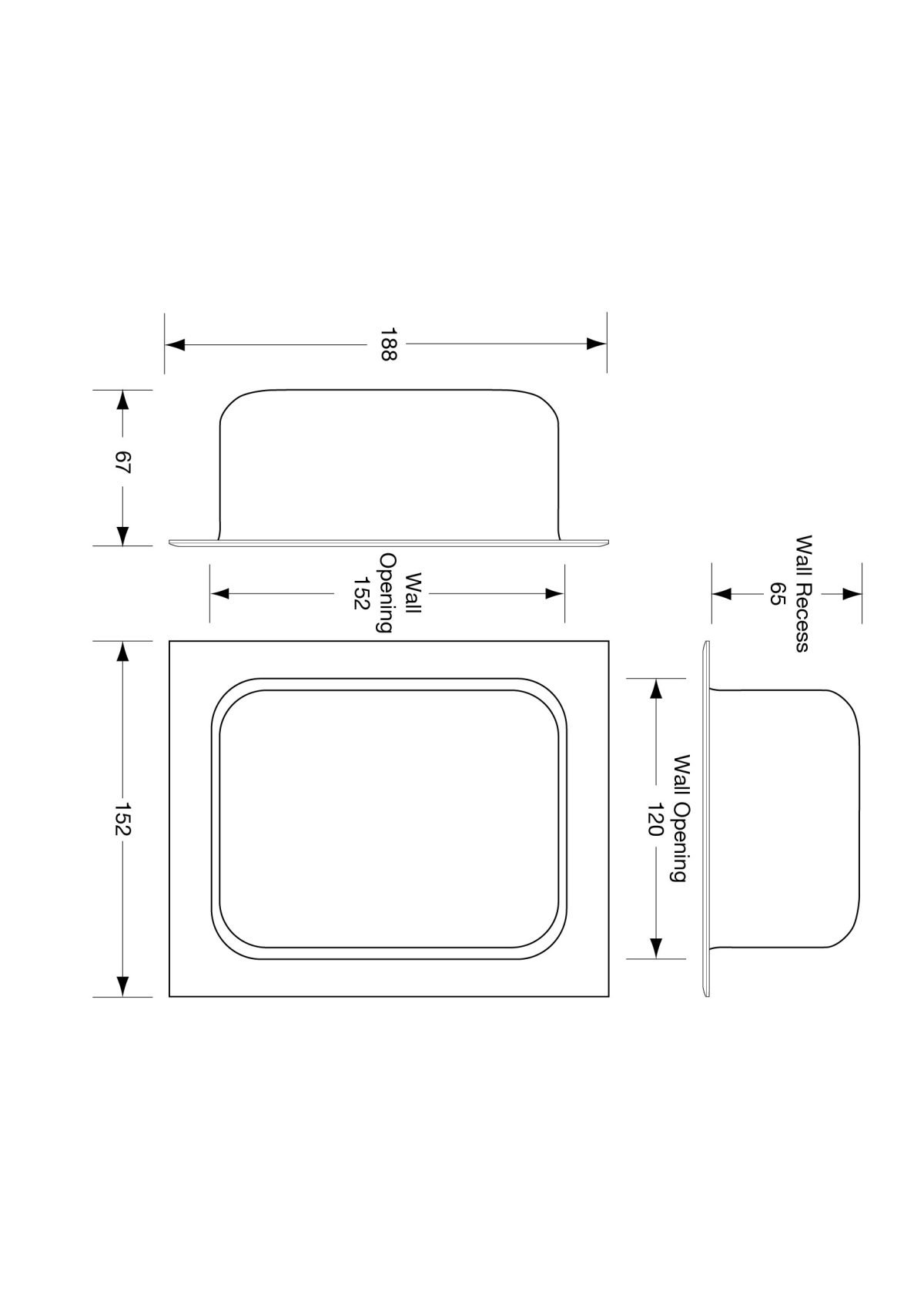 ANTI-LIGATURE RECESSED HEAVY DUTY SOAP HOLDER SATIN STAINLESS STEEL METLAM ML237_1