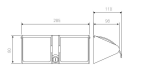 DOUBLE LOCKABLE TOILET ROLL HOLDER WITH HOOD POLISHED STAINLESS STEEL METLAM ML271_TRH_PSS