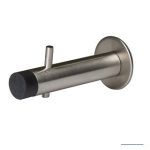 COAT HOOK WITH BUMPER - CONCEALED FIX SATIN STAINLESS STEEL METLAM ML4160SS_HOOK