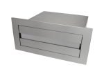 COUNTER TOP RECESSED PAPER TOWEL DISPENSER SATIN STAINLESS STEEL METLAM ML716_SS