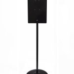 HAND SANITISER DISPENSER STAND DESIGNER BLACK METLAM ML_STAND_BLK