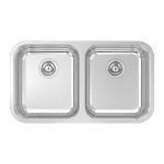 ABEY NQ200 THE DAINTREE DOUBLE BOWL STAINLESS STEEL SINK CHROME