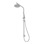 ABEY RHS06-316 ROUND ARCH RAIL AND HAND SHOWER SET 316 GARETH ASHTON CHROME