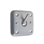 COLLAPSIBLE SQUARE CLOTHES HOOK - VISIBLE FIX SATIN STAINLESS STEEL METLAM ML2123