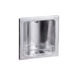 RECESSED SOAP DISH SATIN STAINLESS STEEL METLAM ML232S