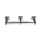 DOUBLE TOILET ROLL HOLDER SATIN STAINLESS STEEL METLAM ML256S