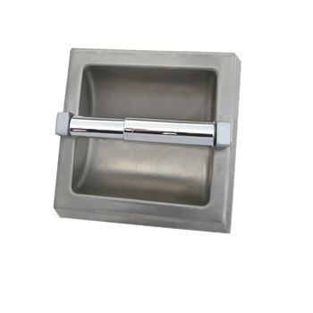 URFACE MOUNTED SINGLE ROLL TOILET ROLL HOLDER SATIN STAINLESS STEEL METLAM ML260SM_S