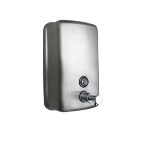 VERTICAL ELLIPSE SERIES SOAP DISPENSER SATIN STAINLESS STEEL METLAM ML602AR