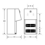 SURFACE MOUNTED DOUBLE ROLL TOILET PAPER DISPENSER LOCKABLE SATIN STAINLESS STEEL METLAM ML800