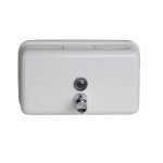 HORIZONTAL SOAP DISPENSER WHITE POWDER COAT METLAM ML600W