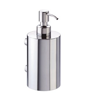 WALL MOUNTED SOAP DISPENSER POLISHED STAINLESS STEEL METLAM ML615B