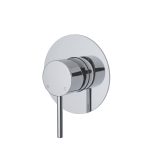 FIENZA 228101-3 KAYA LARGE ROUND PLATE WALL MIXER CHROME