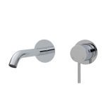 FIENZA 228104 KAYA WALL BASIN/BATH MIXER SET ROUND PLATES 160MM OUTLET CHROME