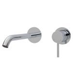 FIENZA 228104-200 KAYA WALL BASIN/BATH MIXER SET ROUND PLATES 200MM OUTLET CHROME